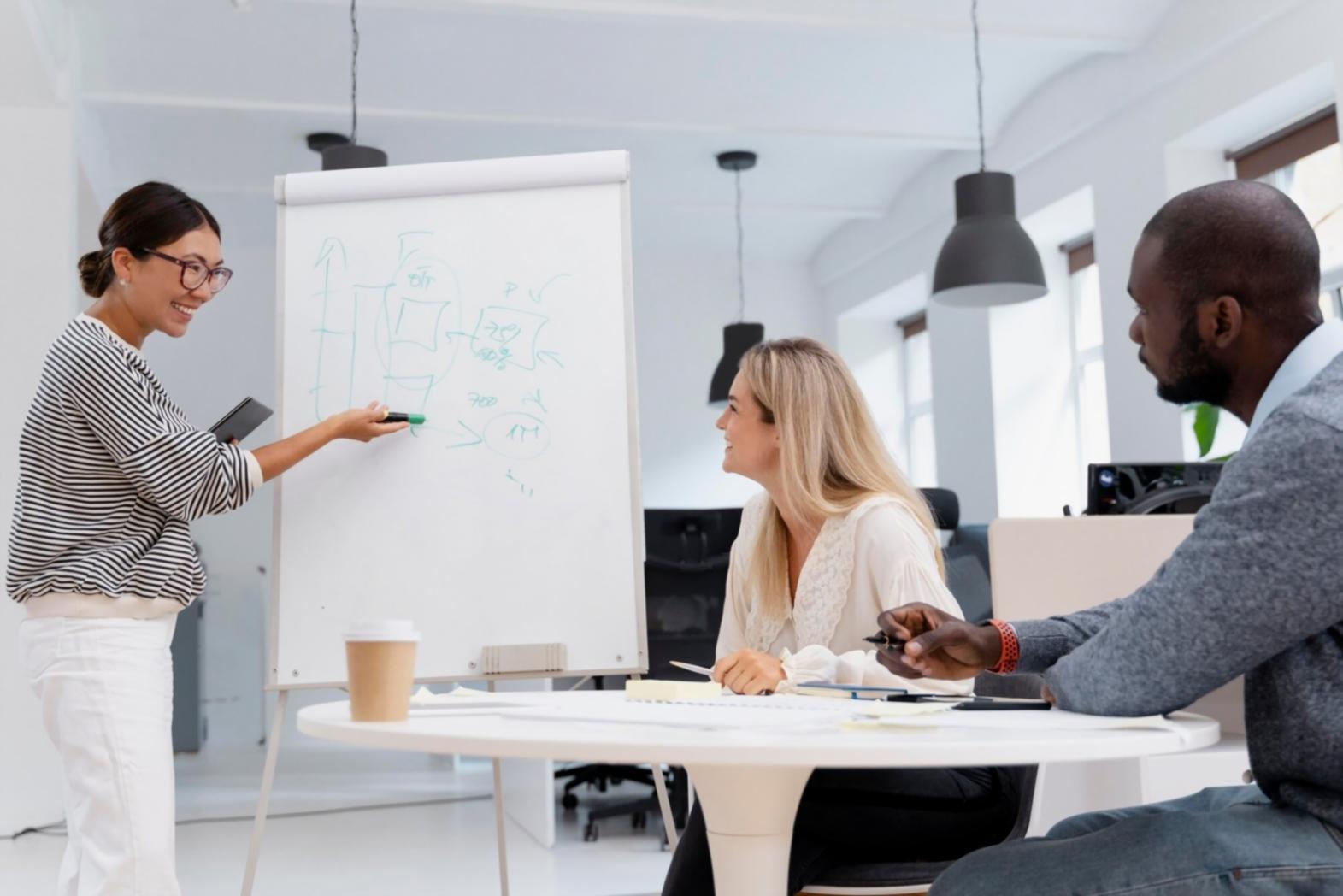 Toronto financial district workspace with investment charts and analysis tools